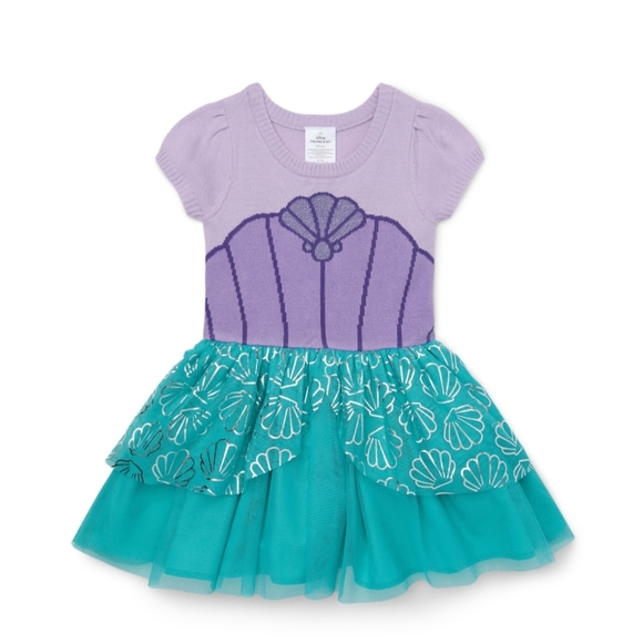 Disney Princess Toddler Girl Size 2T Ariel Cosplay Dress Little Mermaid - Picture 1 of 3